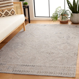 Safavieh Abstract 880 Hand Tufted Modern Rug Grey / Beige 5' x 8'