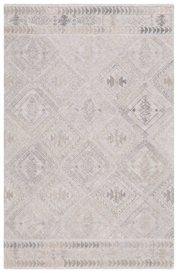 Safavieh Abstract 880 Hand Tufted Modern Rug Grey / Beige 5' x 8'