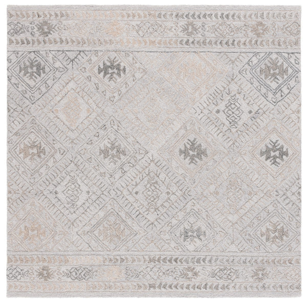 Safavieh Abstract 880 Hand Tufted Modern Rug Grey / Beige 4' x 6'