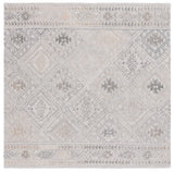 Safavieh Abstract 880 Hand Tufted Modern Rug Grey / Beige 6' x 6' Square