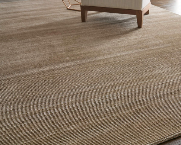 Feizy Rugs Abbott Handwoven Cut and Loop Pile Area Rug Neutral Tan Linear Pattern for Any Room ABT8A24FMSH000E10