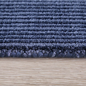 Feizy Rugs Abbott Handwoven Cut and Loop Pile Area Rug Soft Textured Blue for Living Rooms ABT8A24FNVY000E10