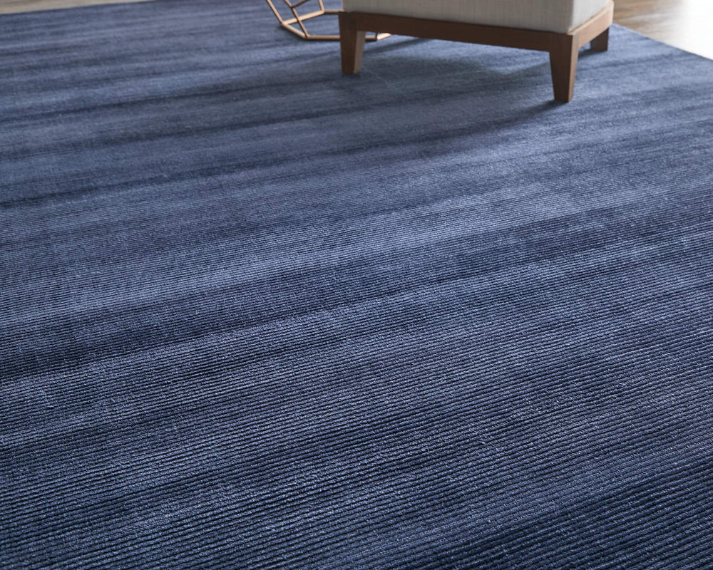 Feizy Rugs Abbott Handwoven Cut and Loop Pile Area Rug Soft Textured Blue for Living Rooms ABT8A24FNVY000E10