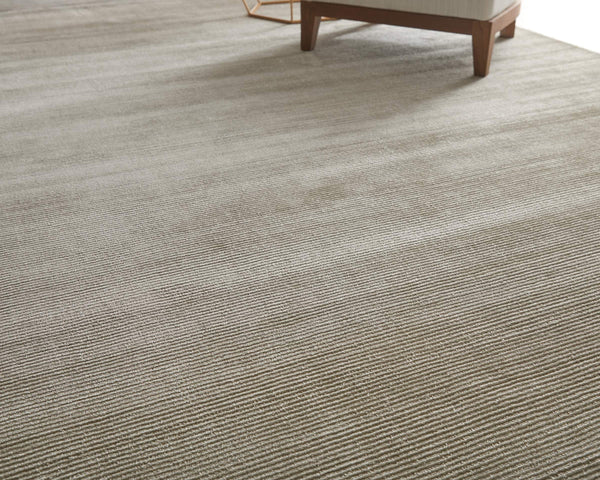 Feizy Rugs Abbott Handwoven Ivory Area Rug Cut and Loop Pile Neutral Living Room Floor Accent ABT8A24FSLV000E10