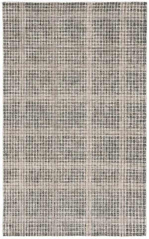 Safavieh Abstract Hand Tufted Wool Cotton Runner Geometric Hallway Rug in Warm Grey Tones Beige 6'-0" x 9'-0" ABT927B-6