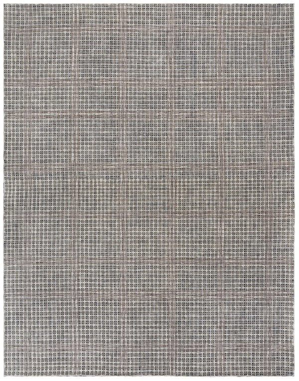 Safavieh Abstract Hand Tufted Wool Cotton Runner Geometric Hallway Rug in Warm Grey Tones Beige 8'-0" x 10'-0" ABT927B-8