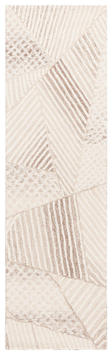 Safavieh Abstract Geometric Wool Cotton Runner Rug Hand Tufted Artisan Craft for Hallways 2'-3" x 8'-0" ABT929A-28