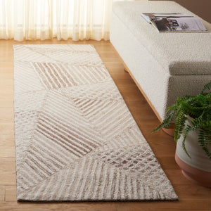 Safavieh Abstract Geometric Wool Cotton Runner Rug Hand Tufted Artisan Craft for Hallways 2'-3" x 8'-0" ABT929A-28