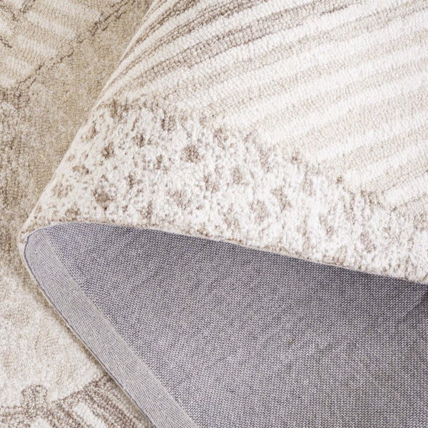 Safavieh Abstract Geometric Wool Cotton Runner Rug Hand Tufted Artisan Craft for Hallways 5'-0" x 8'-0" ABT929A-5