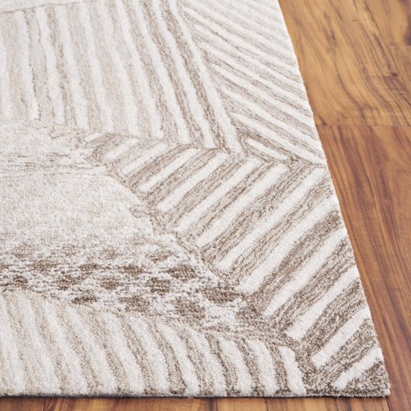 Safavieh Abstract Geometric Wool Cotton Runner Rug Hand Tufted Artisan Craft for Hallways 5'-0" x 8'-0" ABT929A-5