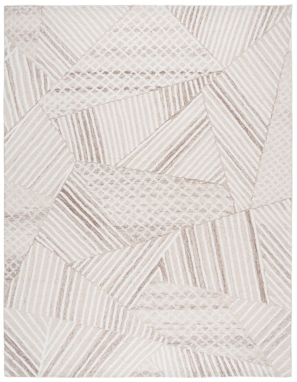 Safavieh Abstract Geometric Wool Cotton Runner Rug Hand Tufted Artisan Craft for Hallways 8'-0" x 10'-0" ABT929A-8