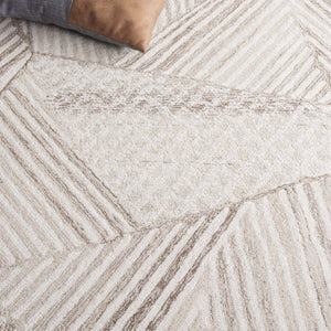 Safavieh Abstract Geometric Wool Cotton Runner Rug Hand Tufted Artisan Craft for Hallways 8'-0" x 10'-0" ABT929A-8
