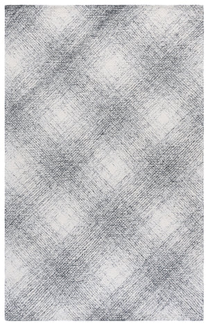Safavieh Abstract Luxurious Hand-tufted Wool Area Rug In Sophisticated Monochrome Design For Chic Spaces Ivory ,Black Wool Pile Abt930z-6