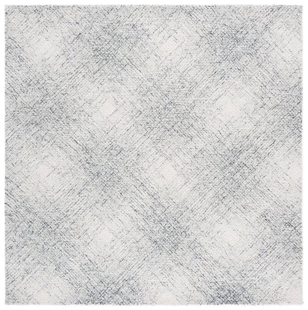 Safavieh Abstract Hand-tufted Area Rug - Luxurious Wool Runner For Hallways, Stylish And Durable Home Decor Ivory ,Black Wool Pile Abt930z-6sq