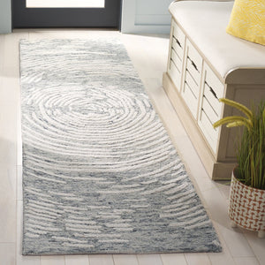 Safavieh Abstract Hand-tufted Wool Runner Rug - Modern Grey And Ivory Design For Elegant Hallways And Spaces Grey ,Ivory Wool Pile Abt931f-28