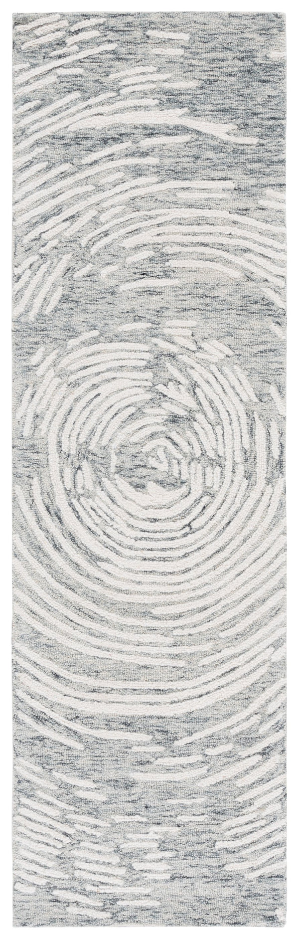 Safavieh Abstract Hand-tufted Wool Runner Rug - Modern Grey And Ivory Design For Elegant Hallways And Spaces Grey ,Ivory Wool Pile Abt931f-28