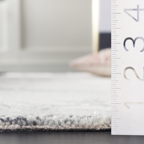 Safavieh Abstract Hand-tufted Wool Area Rug - Contemporary Elegance With Spiraling Pattern For Modern Spaces Grey ,Ivory Wool Pile Abt931f-4