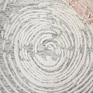 Safavieh Abstract Hand-tufted Wool Runner Rug - Modern Grey And Ivory Design For Elegant Hallways And Spaces Grey ,Ivory Wool Pile Abt931f-5