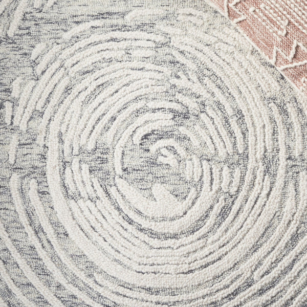 Safavieh Abstract Hand-tufted Wool Runner Rug - Modern Grey And Ivory Design For Elegant Hallways And Spaces Grey ,Ivory Wool Pile Abt931f-5