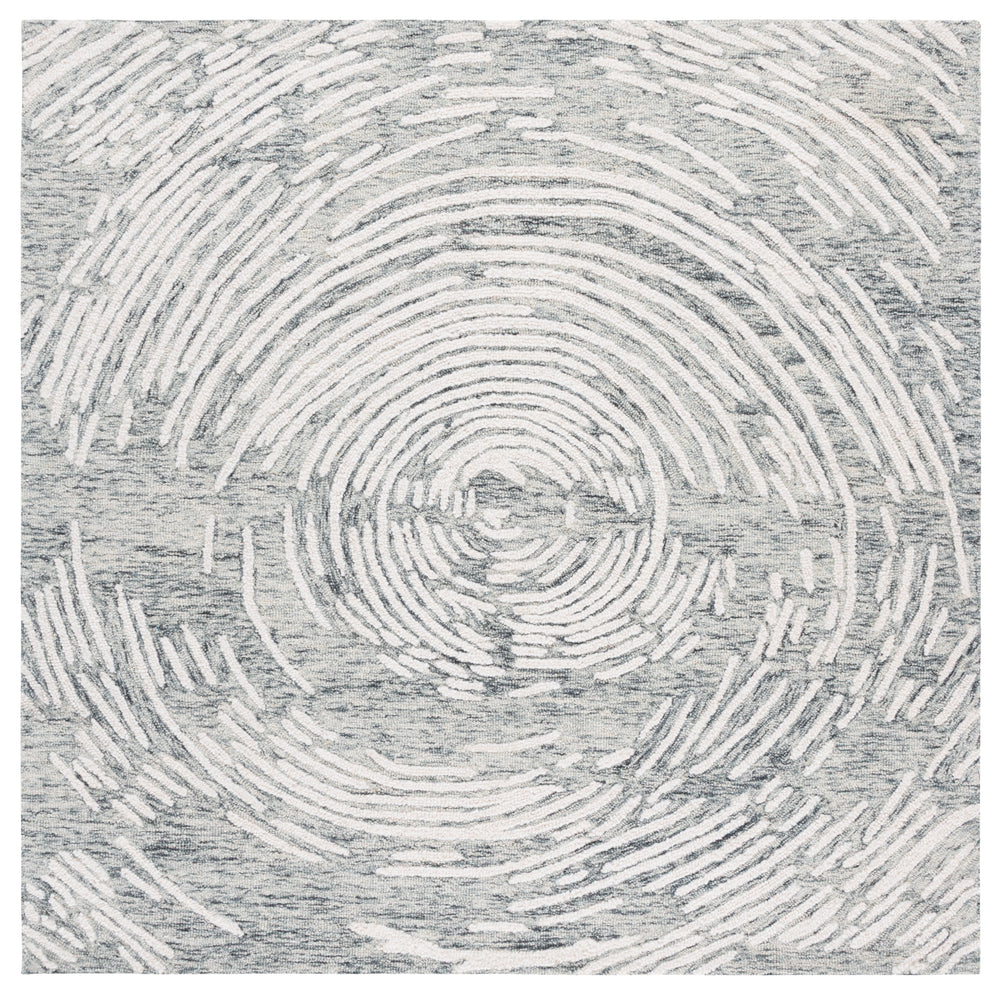Safavieh Abstract Hand-tufted Wool Area Rug - Contemporary Elegance With Spiraling Pattern For Modern Spaces Grey ,Ivory Wool Pile Abt931f-4