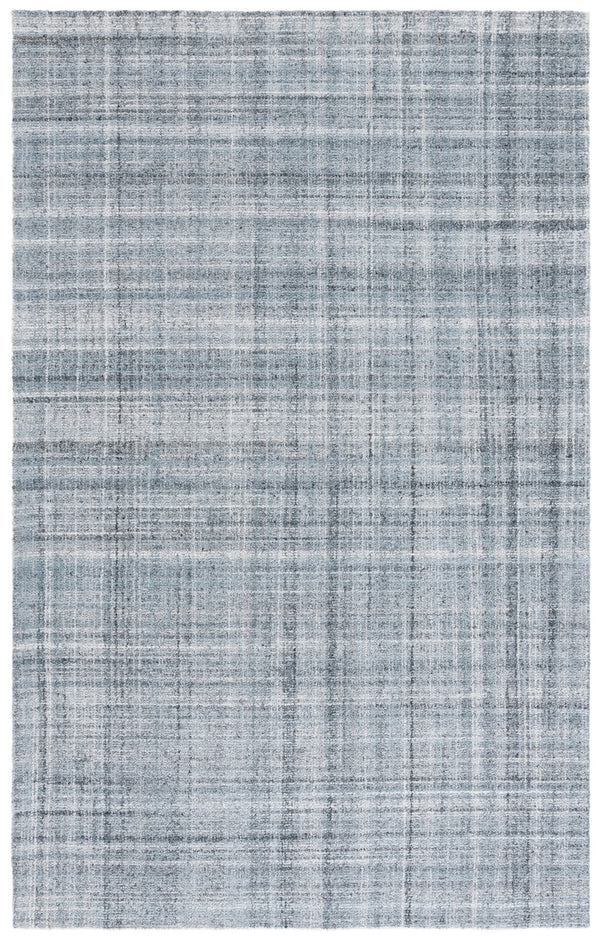 Safavieh Abstract Elegant Handcrafted Runner Rug In Luxurious Aqua And Grey Tones For Modern Home Décor Aqua ,Grey 80% Pet,20% Cotton Abt976j-5