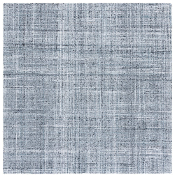 Safavieh Abstract Elegant Handcrafted Runner Rug In Luxurious Aqua And Grey Tones For Modern Home Décor Aqua ,Grey 80% Pet,20% Cotton Abt976j-6sq