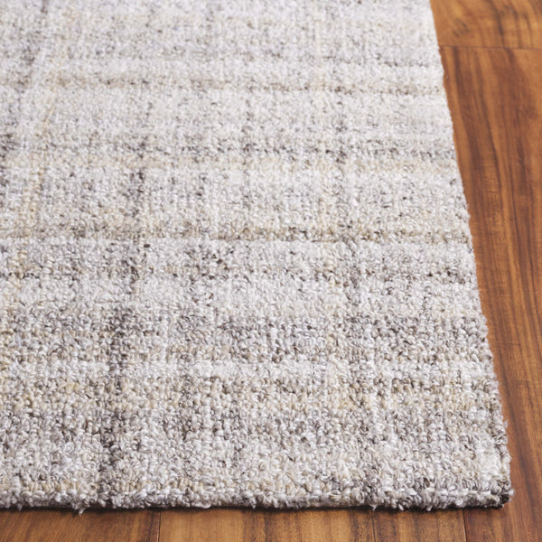 Safavieh Abstract Elegant Handcrafted Runner Rug In Luxurious Aqua And Grey Tones For Modern Home Décor Light Brown ,Ivory 80% Pet,20% Cotton Abt976t-5