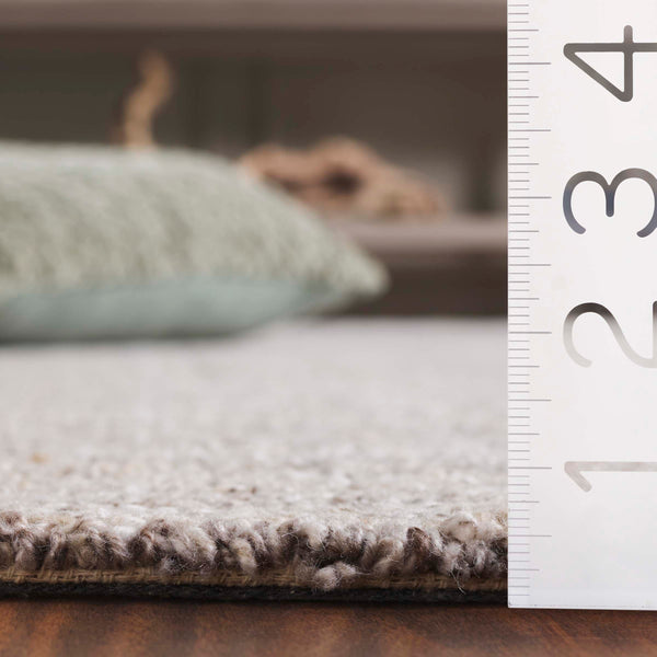 Safavieh Abstract Elegant Handcrafted Runner Rug In Luxurious Aqua And Grey Tones For Modern Home Décor Light Brown ,Ivory 80% Pet,20% Cotton Abt976t-5