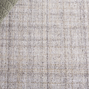 Safavieh Abstract Elegant Handcrafted Runner Rug In Luxurious Aqua And Grey Tones For Modern Home Décor Light Brown ,Ivory 80% Pet,20% Cotton Abt976t-5