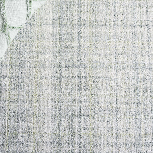 Safavieh Abstract Elegant Handcrafted Runner Rug In Luxurious Aqua And Grey Tones For Modern Home Décor Light Green ,Ivory 80% Pet,20% Cotton Abt976y-5