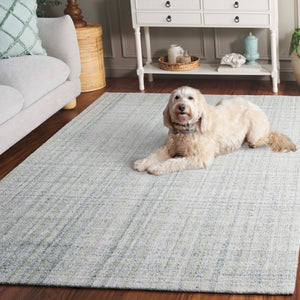 Safavieh Abstract Handcrafted Area Rug - Eco-friendly, Plush Texture, Modern Design For Stylish Home Decor Light Green ,Ivory 80% Pet,20% Cotton Abt976y-6