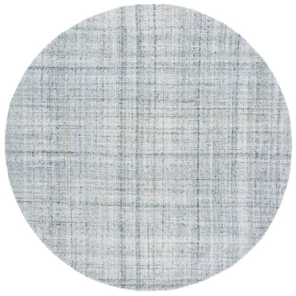 Safavieh Abstract Elegant Handcrafted Runner Rug In Luxurious Aqua And Grey Tones For Modern Home Décor Light Green ,Ivory 80% Pet,20% Cotton Abt976y-6r