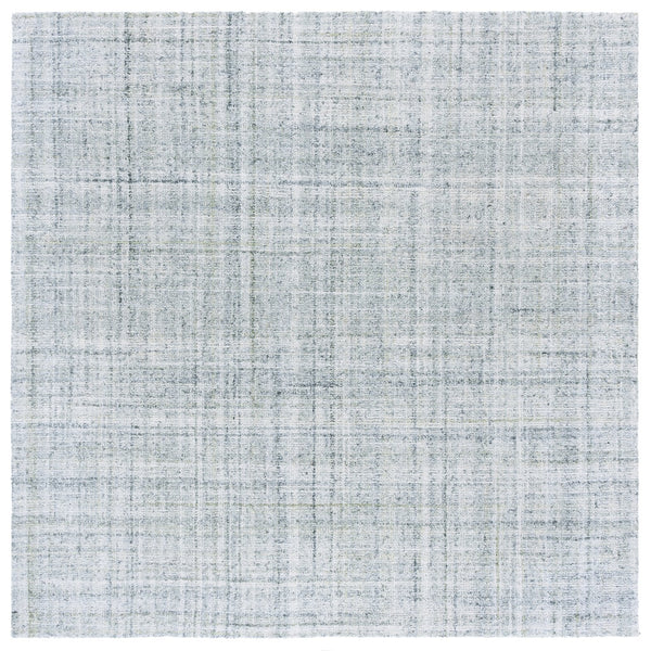 Safavieh Abstract Elegant Handcrafted Runner Rug In Luxurious Aqua And Grey Tones For Modern Home Décor Light Green ,Ivory 80% Pet,20% Cotton Abt976y-6sq