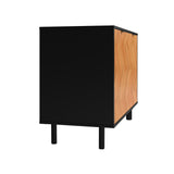 Liam Accent Cabinet in Black and Wood AC-310AMC247 Manhattan Comfort