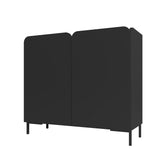 Bogardus Accent Cabinet in Black AC-318AMC153 Manhattan Comfort