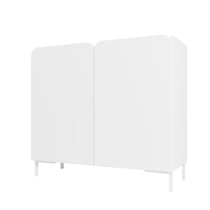 Bogardus Accent Cabinet in White AC-318AMC86 Manhattan Comfort