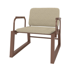 Manhattan Comfort Whythe Modern Low Accent Chair Natural Linen & Corten AC-4PZ-205