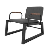 Manhattan Comfort Whythe Modern Low Accent Chair Black AC-4PZ-207