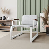 Manhattan Comfort Whythe Modern Low Accent Chair White AC-4PZ-208