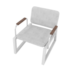 Manhattan Comfort Whythe Modern Low Accent Chair White AC-4PZ-208