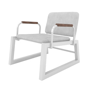 Manhattan Comfort Whythe Modern Low Accent Chair White AC-4PZ-208