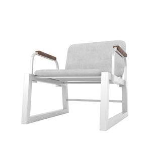 Manhattan Comfort Whythe Modern Low Accent Chair White AC-4PZ-208