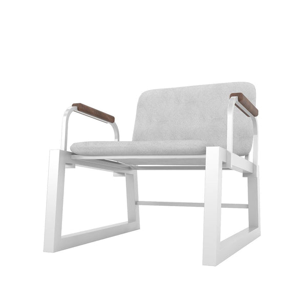 Manhattan Comfort Whythe Modern Low Accent Chair White AC-4PZ-208