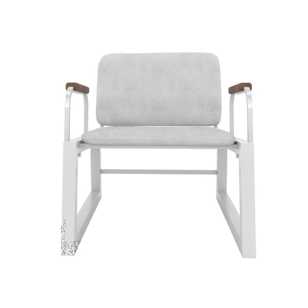 Manhattan Comfort Whythe Modern Low Accent Chair White AC-4PZ-208