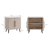 Jodie Accent Cabinet in Whitewashed Oak AC001-OK Manhattan Comfort