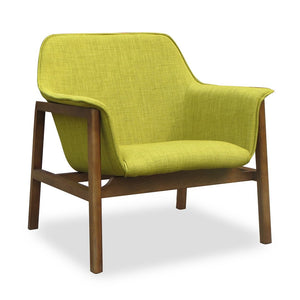 Miller Accent Chair in Green and Walnut AC007-GR Manhattan Comfort