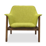 Miller Accent Chair in Green and Walnut AC007-GR Manhattan Comfort