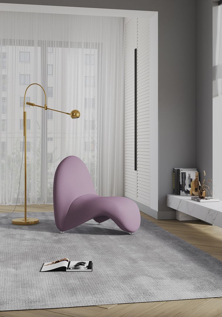Manhattan Comfort MoMa Modern Accent Chair Purple AC009-PL