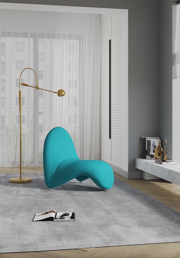Manhattan Comfort MoMa Modern Accent Chair Teal AC009-TL