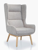 Manhattan Comfort Sampson Mid-Century Modern Accent Chair Wheat and Natural AC014-GY
